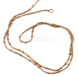 Łańcuszek średniowieczny SIGRUN 55 cm brąz