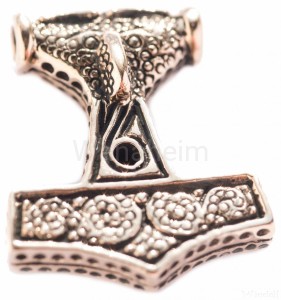 Zawieszka wikińska MŁOT THORA SCANIA brąz