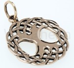 Zawieszka wikińska YGGDRASIL mała brąz