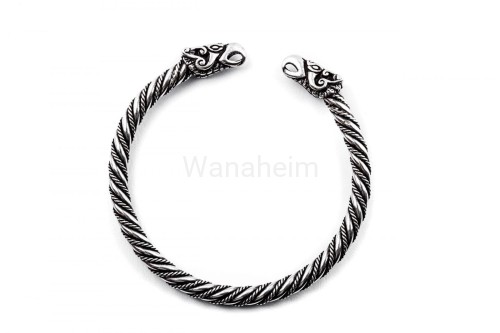 Bransoleta wikingów KRUKI ODYNA męska srebro arm55-2.jpg