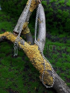 Łańcuszek średniowieczny AINA 45 cm srebro