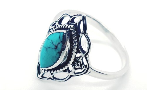 Pierścień średniowieczny SORJA turkus srebro r472 4.jpg
