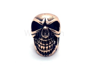 Koralik CZASZKA II brąz 