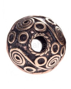 Koralik wikiński SPIRALAR brąz 