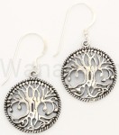 Kolczyki DRZEWO ŻYCIA srebro