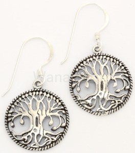 Kolczyki DRZEWO ŻYCIA srebro