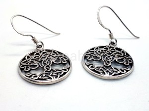 Kolczyki DRZEWO VARUNA srebro