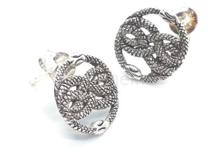 Kolczyki AURIN srebro