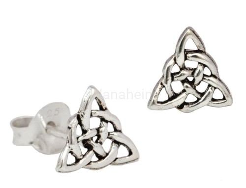Kolczyki celtyckie TRIQUETRA srebro ost49 1.jpg