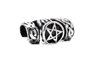Koralik"Pentagram"srebro
