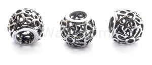 Koralik wikiński ażurowy"Dana"srebro