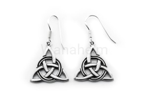 Kolczyki celtyckie TRIQUETRA srebro