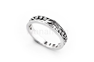 Pierścień średniowieczny LUCIA srebro