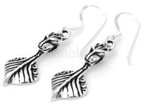 Kolczyki wikińskie DRAKKARY srebro