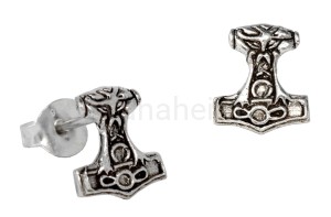 Kolczyki wikińskie TORSAS srebro