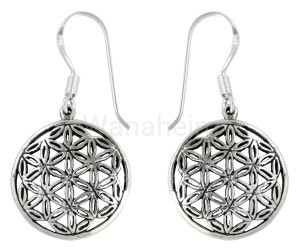 Kolczyki KWIAT ŻYCIA srebro