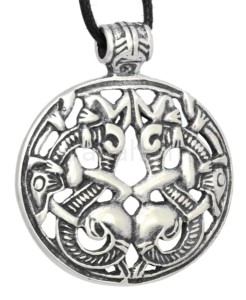 Zawieszka wikińska MITYCZNE SMOKI srebro