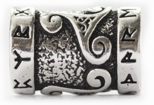 Koralik runiczny Triskel srebro